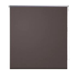 Berkfield Home Roller Blind Blackout 140 x 175 cm Coffee in Brown - thumbnail 2