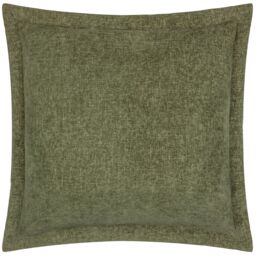 Yard Dune Velvet Chenille Cushion in Dark Green - Size: 50 cm x 50 cm - thumbnail 2