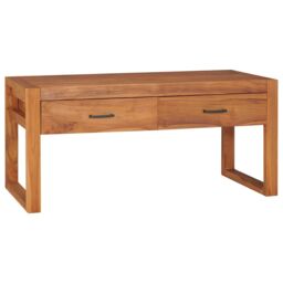 Berkfield Home TV Cabinet 100x40x45 cm Teak Wood in Brown - Size: 100 x 40 x 45 cm