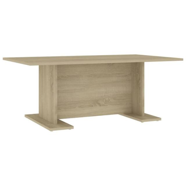Berkfield Home Coffee Table Sonoma Oak 103.5x60x40 cm Engineered Wood in Light Tan - image 1