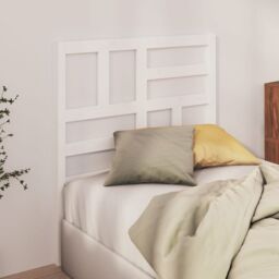 Berkfield Home Bed Headboard White 96x4x104 cm Solid Wood Pine - Size: 96 x 4 x 104 cm - thumbnail 3