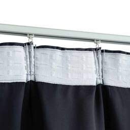Berkfield Home Elegant Blackout Curtains with Hooks 2 pcs Anthracite 140x175 cm in Charcoal
