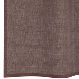 Berkfield Home Voile Curtains with Grommets 2 pcs Brown 140x260 cm - thumbnail 6