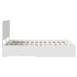 Berkfield Home Bed Frame with Headboard White 140 x 200 cm Engineered Wood - thumbnail 9