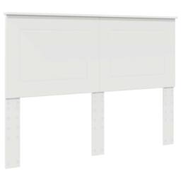 Berkfield Home Bed Frame with Headboard White 140 x 200 cm Engineered Wood - thumbnail 7