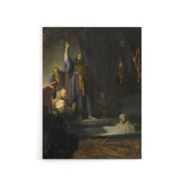 "Artery8 The Raising of Lazarus Rembrandt van Rijn Canvas Wall Art Print - Size: W12"" x H16""" - thumbnail 1