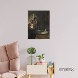 "Artery8 The Raising of Lazarus Rembrandt van Rijn Canvas Wall Art Print - Size: W12"" x H16""" - thumbnail 3