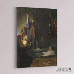 "Artery8 The Raising of Lazarus Rembrandt van Rijn Canvas Wall Art Print - Size: W12"" x H16""" - thumbnail 2