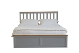 Comfy Living Ltd Wooden Ottoman Gas Lift Storage Bedframe in Grey - Size: Single - thumbnail 6