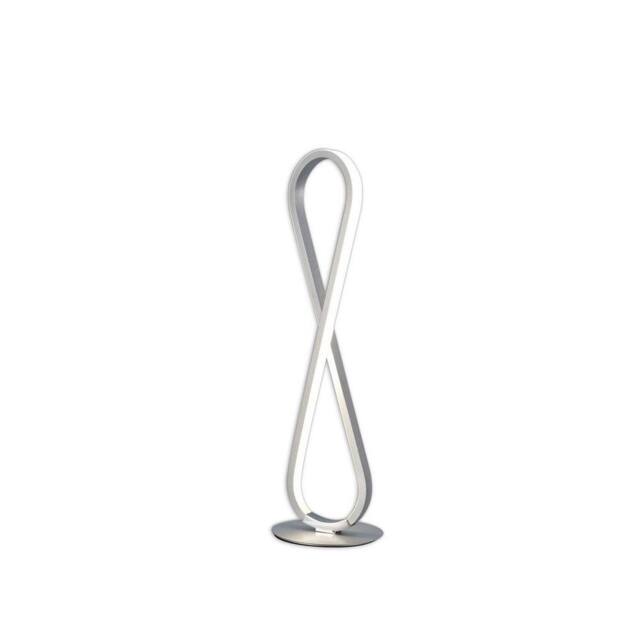 Netlighting Bucle Table Lamp 18W LED 3000K 1550lm Polished Chrome Frosted Acrylic in Silver - image 1