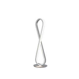 Netlighting Bucle Table Lamp 18W LED 3000K 1550lm Polished Chrome Frosted Acrylic in Silver