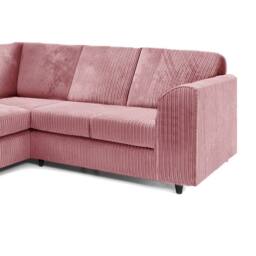 Furniture 786 Hannah Jumbo Cord Full Back 2c2 Corner Sofa in Pink - thumbnail 4