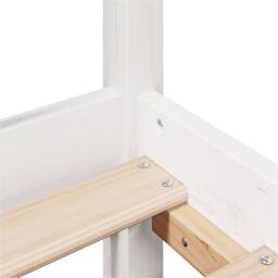 Berkfield Home Beautiful Bed Frame with Headboard without Mattress White 160x200 cm - thumbnail 9