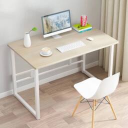 Kelvenix Computer Desk PC Laptop Study Table in Beige - Size: 0.6m2 - thumbnail 3
