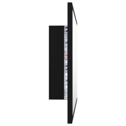 Berkfield Home LED Bathroom Mirror Black 60x8.5x37 cm Acrylic - thumbnail 5