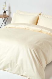 Homescapes Egyptian Cotton Deep Fitted Sheet 18 inch 1000 Thread Count in Cream - Size: Single Fitted - thumbnail 3