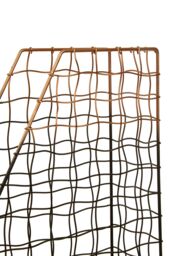 Orsina Metallic Magazine Holder, Modern Storage Rack, Newspaper Holder, Perfect for Storing Magazines & Newspapers in Black - thumbnail 2