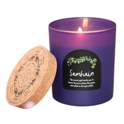Something Different Pumpkin Spice Samhain Scented Candle in Purple - thumbnail 2