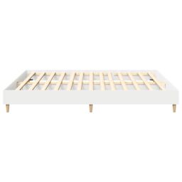 Berkfield Home Bed Frame without Mattress White 180x200cm Engineered Wood - Size: Super King - thumbnail 6