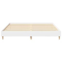 Berkfield Home Bed Frame without Mattress White 180x200cm Engineered Wood - Size: Super King - thumbnail 5