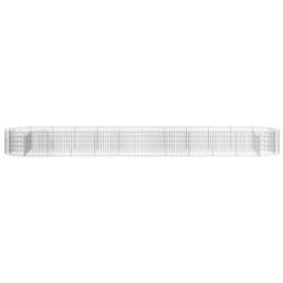 Berkfield Home Gabion Raised Bed Galvanised Iron 600x100x50 cm in Silver - Size: 600 x 100 x 50 cm - thumbnail 4