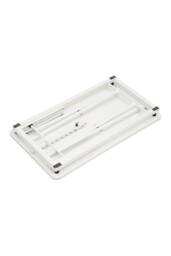 Living and Home Height Adjustable Standing Desk Converter in White - thumbnail 5
