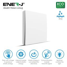 ENER-J 50W LED Floodlight Pre Wired with 500W RF WiFi Receiver 1 Gang in Black - thumbnail 2