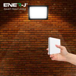 ENER-J 50W LED Floodlight Pre Wired with 500W RF WiFi Receiver 1 Gang in Black - thumbnail 7