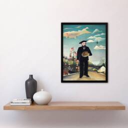 Artery8 Henri Rousseau Framed Wall Art Print Myself Portrait Landscape - Size: A4 - thumbnail 2