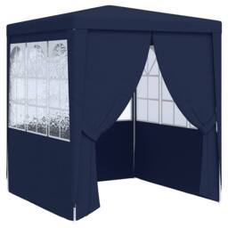 Berkfield Home Professional Party Tent with Side Walls 2x2 m Blue 90 g/m ² - thumbnail 2