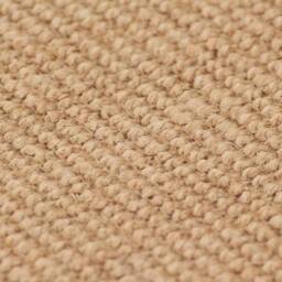 Berkfield Home Area Rug Jute with Latex Backing 120x180 cm Natural in Beige - Size: 100 cm diameter - thumbnail 1