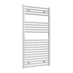 Bathroom Kingdom Diva White Straight Heated Towel Rail 1200x600
