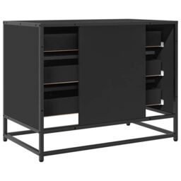 Berkfield Home Drawer Cabinet Black 70x41x56 cm Engineered Wood - Size: 70 x 41 x 56 cm - thumbnail 7