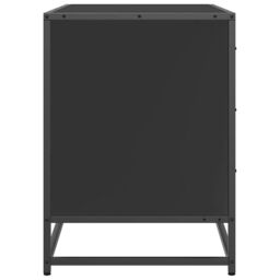 Berkfield Home Drawer Cabinet Black 70x41x56 cm Engineered Wood - Size: 70 x 41 x 56 cm - thumbnail 6