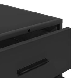 Berkfield Home Drawer Cabinet Black 70x41x56 cm Engineered Wood - Size: 70 x 41 x 56 cm - thumbnail 8