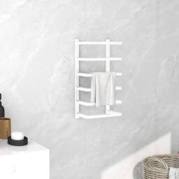 Berkfield Home Towel Rack White 24x12x48 cm Steel - Size: 24 x 12 x 48 cm