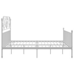 Berkfield Home Bed Frame White Metal 180x200 cm Super King - thumbnail 4