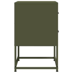 Berkfield Home Durable Bedside Cabinets 2 pcs Olive Green 36x39x60.5 cm Steel - thumbnail 7