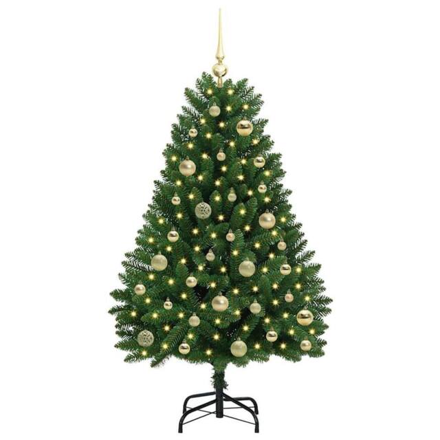 Berkfield Home Elegant Artificial Christmas Tree with Stand Green 120 cm PVC and - image 1