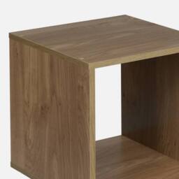 Havendro Oak Modern Wooden Bookcase Shelving Display Storage Shelf in Light Oak - thumbnail 3