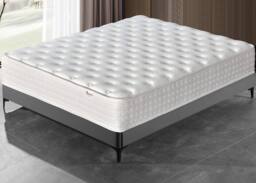 Somnior Pocket One Hybrid Memory Foam Rolled Mattress in a Box in White - Size: Small Double - thumbnail 2