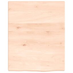 Berkfield Home Wall Shelf 40x50x2 cm Untreated Solid Wood Oak in Brown - Size: 40 x 50 x 2 cm - thumbnail 2
