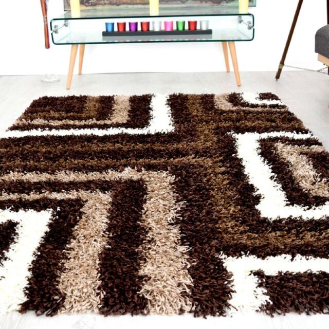 Bravich LTD Thick Shaggy Tides Rug - California in Brown - Size: 200 cm x 290 cm - image 1
