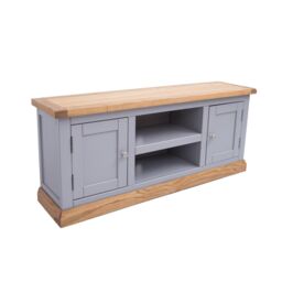Cabinet Bits Biccari Grey 2 Door TV Cabinet Chrome Knob - thumbnail 3