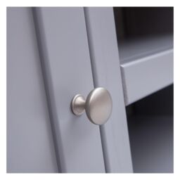 Cabinet Bits Biccari Grey 2 Door TV Cabinet Chrome Knob - thumbnail 5