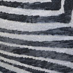 The Rug Shop UK Black Modern Abstract Optical 3D Easy To Clean Area Rug - Size: 160 cm x 230 cm - thumbnail 4