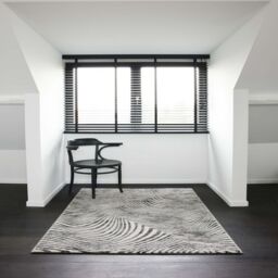 The Rug Shop UK Black Modern Abstract Optical 3D Easy To Clean Area Rug - Size: 160 cm x 230 cm - thumbnail 2