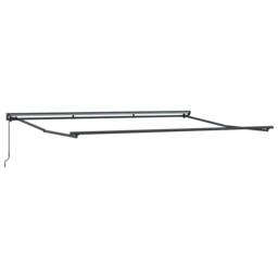Berkfield Home Retractable Awning Blue & white Blue & White Anthracite - thumbnail 5