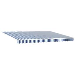 Berkfield Home Retractable Awning Blue & white Blue & White Anthracite - thumbnail 4