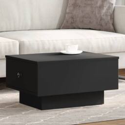Berkfield Home Coffee Table Black 60x45x31 cm Engineered Wood - Size: 60 x 45 x 31 cm - thumbnail 2
